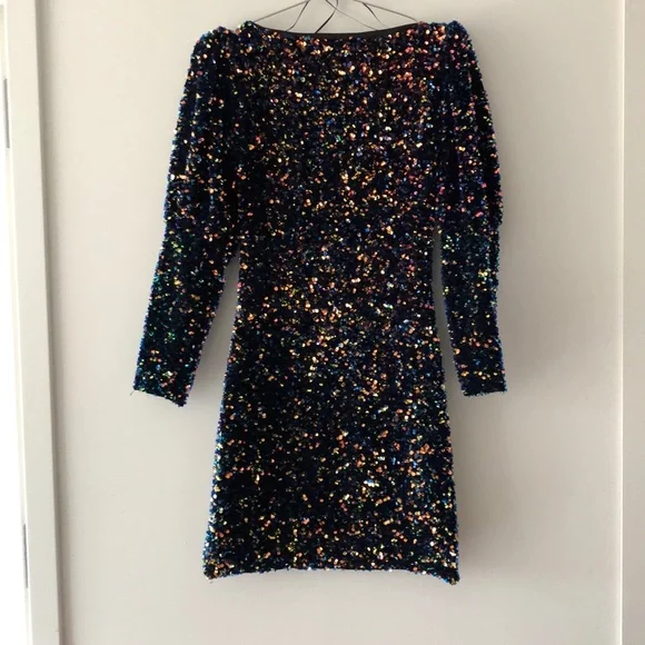 Zara Sequin Velvet Mini Dress! - Picture 8 of 11